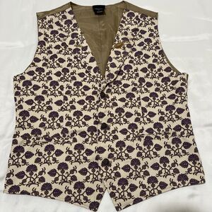 Witcher Netflix Vest Beige Jaskier Button Up Adjustable Retro Goth Men L Cosplay